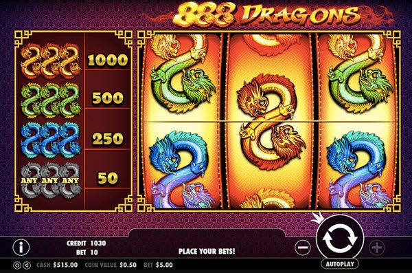 888 Dragons Pokie